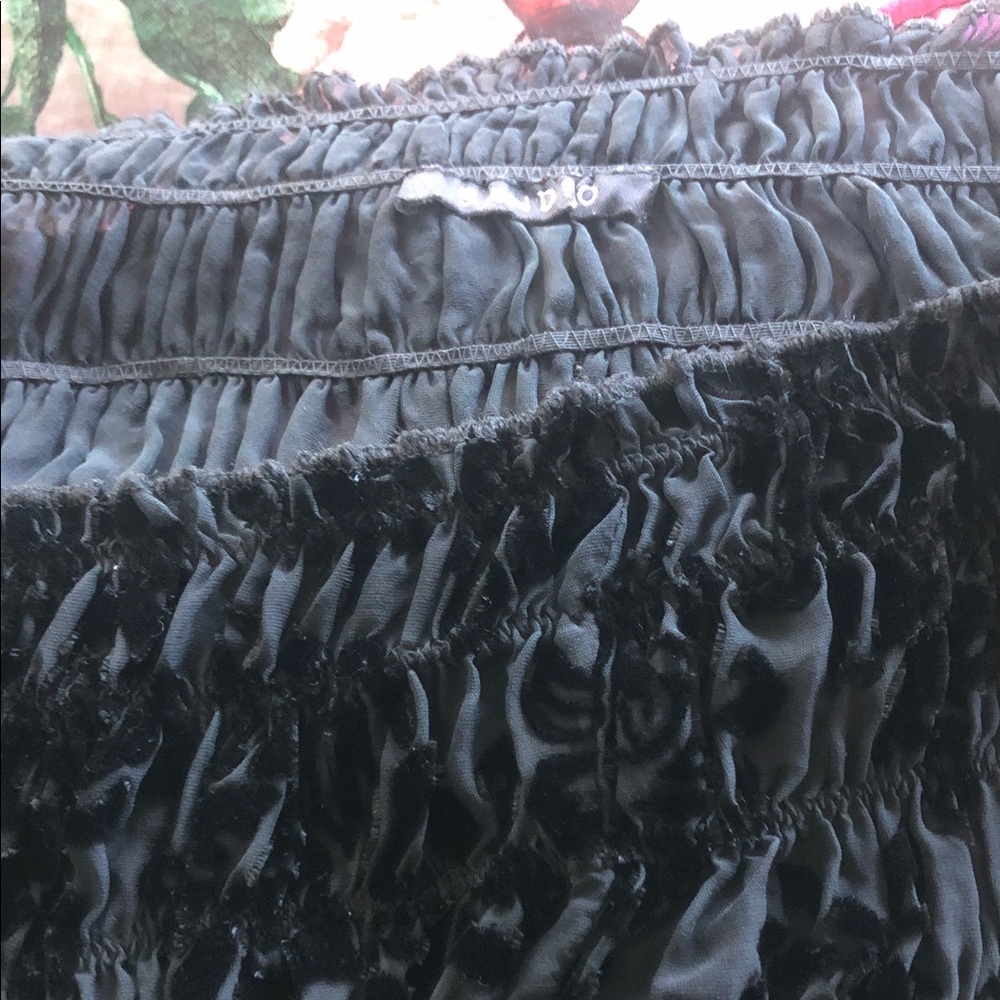 Sandro Black texture velvet
